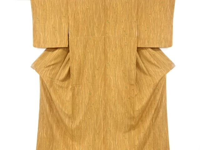 リサイクル　草葉模様小紋着物